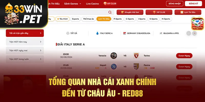 Tổng quan nhà cái xanh chính đến từ châu âu -Red88